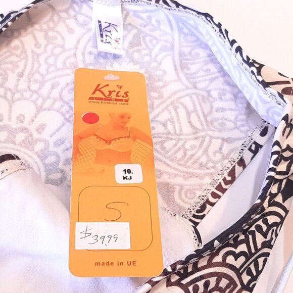 3/$20 NEW Kris Line Strappy Bikini Bottom Wood Accent Boho Tribal Medallion - Picture 7 of 8